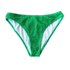 Shein Textured Emerald Green Bikini Bottom Size Large New